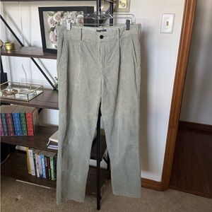 Men's Corduroy Pants in Olive Green